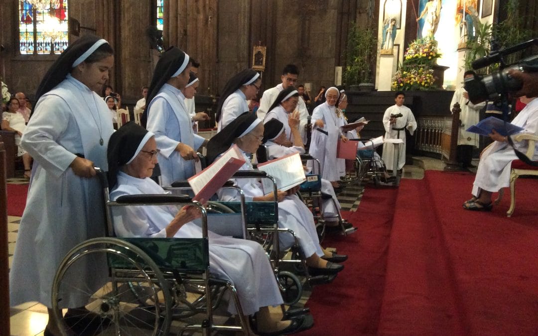 Nueve Hermanas Agustinas Recoletas celebran sus Bodas de Oro y Diamante con una solemne celebración en Manila (Filipinas)