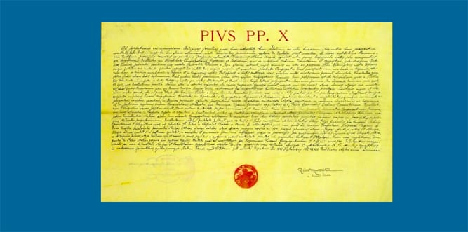 La Santa Sede incluye en su web el documento que dio la independencia jurídica a la Orden, hace 100 años