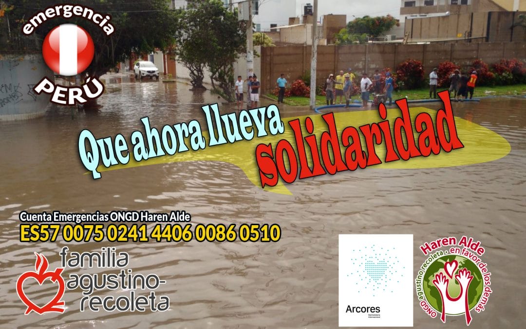 Ajuda de emergência ao Peru: a Família Agostiniana Recoleta chama à solidariedade com as vítimas das enchentes