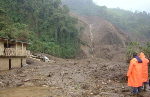 The rains leave numerous victims and areas devastated in Peru