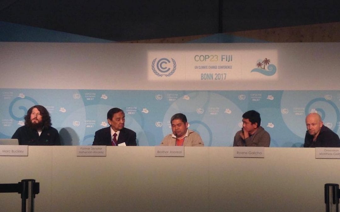 Los Agustinos Recoletos, presentes en la Cumbre del Clima de Bonn por su labor en Filipinas