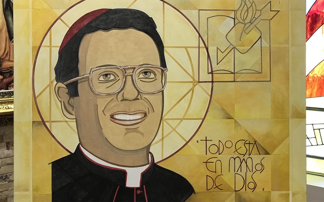 Mons. Alfonso Gallegos, testigo y profeta de comunión, en la pintura