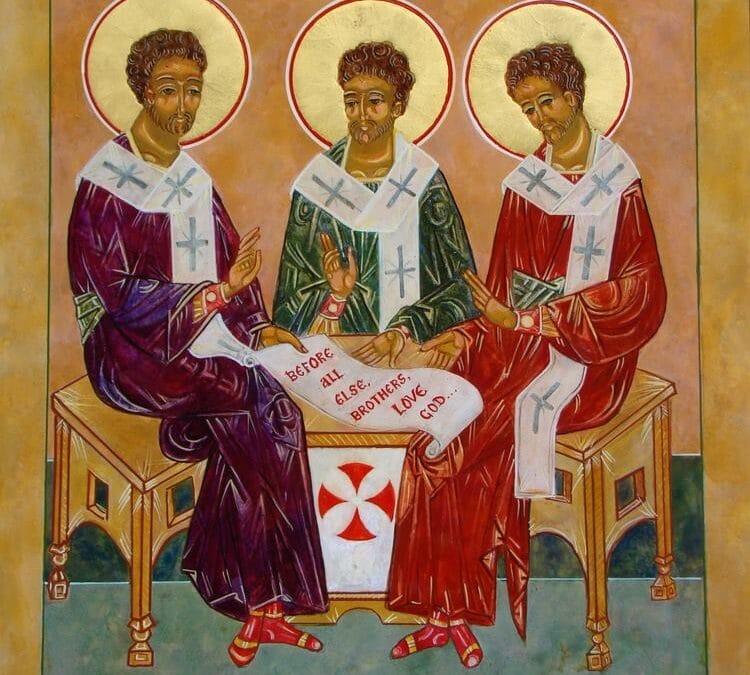 Santo Alípio e Santo Posídio, amigos de Santo Agostinho e patronos das Juventudes Agostinianas Recoletas.