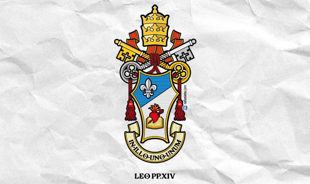 Friar Rafael Nieto proposes a coat of arms for Pope Leo XIV