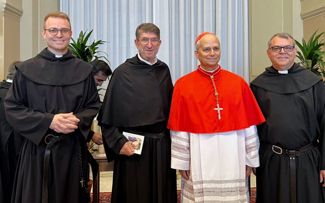 A gesture of Augustinian fraternity with Leo XIV
